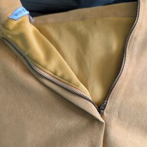 HYFVE Golden Yellow Mini  Skirt Feels Like Suede